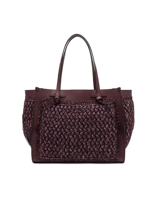 Borsa Marcella in lana intrecciata Wine Berry GIANNI CHIARINI | BS 11710WINE BERRY